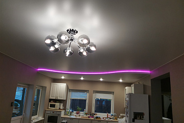 Многоуровневые натяжные потолки