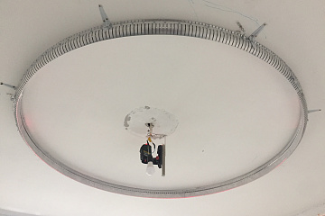 Этапы установки натяжного потолка