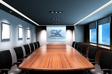 Натяжной потолок в офисе