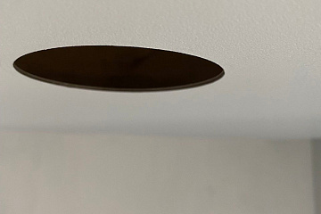 Внутренняя вклейка кольца для светильников на натяжном потолке