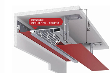 Профиль ПК-5 для натяжных потолков