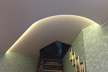 Многоуровневые натяжные потолки