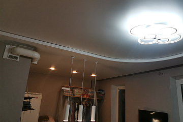 Многоуровневые натяжные потолки