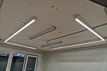 Этапы установки натяжного потолка