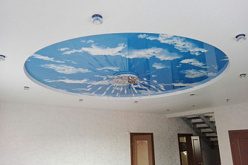 Многоуровневые натяжные потолки